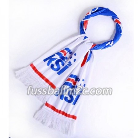 Island WM 2018 Schal Weiß